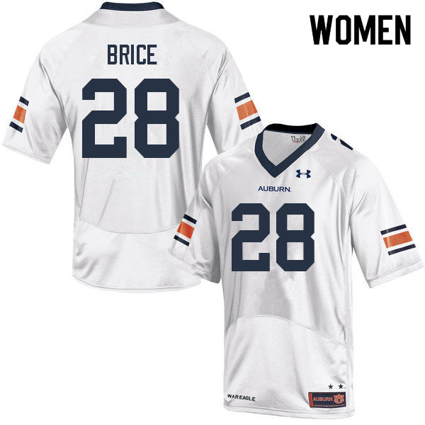 Women's Auburn Tigers #28 Hayden Brice White 2022 College Stitched Football Jersey